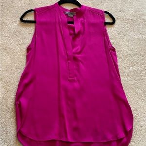 Pink Sleeveless Vince Blouse